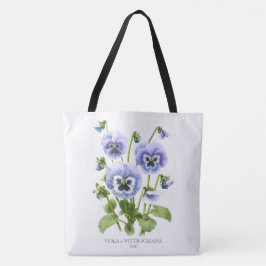 Lila Stiefmütterchen Botanische Kunst individuell  Tasche
