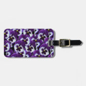 Lila_Stiefmütterchen_Bouquet,_ Gepäckanhänger (Vorderseite horizontal)