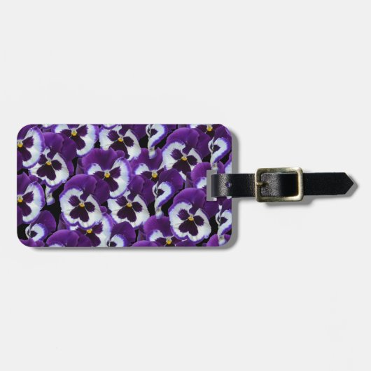 Lila_Stiefmütterchen_Bouquet,_ Gepäckanhänger (Vorderseite horizontal)