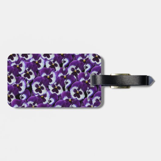 Lila_Stiefmütterchen_Bouquet,_ Gepäckanhänger (Rückseite horizontal)