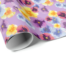 Lila Stiefmütterchen Elegante Aquarell Boho Violet