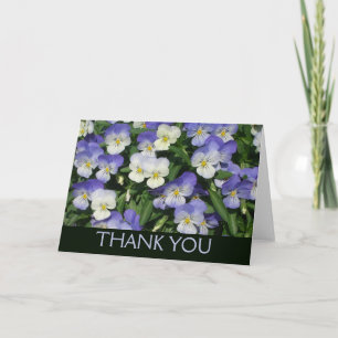 Lila Stiefmütterchen Garten Blumen Dankeskarte