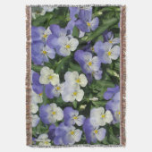 Lila Stiefmütterchen Garten Blumen Decke (Vorderseite Vertikal)