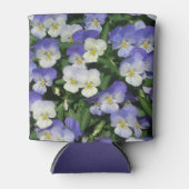 Lila Stiefmütterchen Garten Blumen Dosenkühler (Vorderseite)