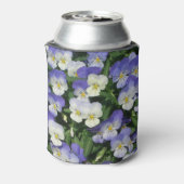 Lila Stiefmütterchen Garten Blumen Dosenkühler (Kanne Rückseite)