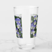 Lila Stiefmütterchen Garten Blumen Glas (Rechts)