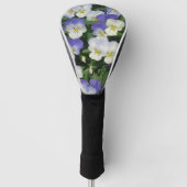 Lila Stiefmütterchen Garten Blumen Golf Headcover (Vorderseite)