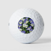 Lila Stiefmütterchen Garten Blumen Golfball (Vorderseite)