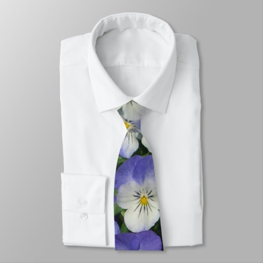 Lila Stiefmütterchen Garten Blumen Krawatte (Gebunden)