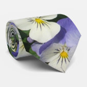 Lila Stiefmütterchen Garten Blumen Krawatte (Gerollt)