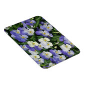 Lila Stiefmütterchen Garten Blumen Magnet (Rechte Seite)