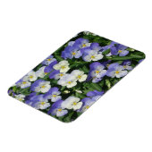 Lila Stiefmütterchen Garten Blumen Magnet (Linke Seite)