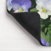 Lila Stiefmütterchen Garten Blumen Mousepad (Ecke)