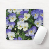 Lila Stiefmütterchen Garten Blumen Mousepad (Mit Mouse)