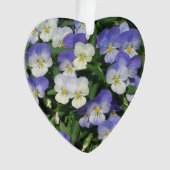 Lila Stiefmütterchen Garten Blumen Ornament (Vorderseite)