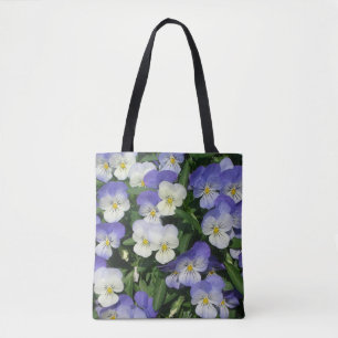 Lila Stiefmütterchen Garten Blumen Tasche