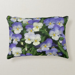 Lila Stiefmütterchen Garten Blumen Zierkissen