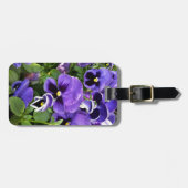 lila Stiefmütterchen Gepäckanhänger (Vorderseite horizontal)