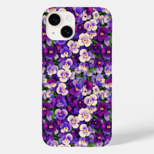 Lila Stiefmütterchen-Handyhülle Case-Mate iPhone 14 Hülle