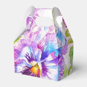 Lila Stiefmütterchen Hochzeitstorte Geschenkbox Bl Geschenkschachtel (Vorderseite)