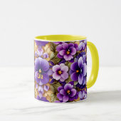 LILA ~ STIEFMÜTTERCHEN ~ Lila Shades ~ Tasse (VorderseiteRechts)