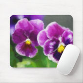 Lila Stiefmütterchen Mousepad (Mit Mouse)