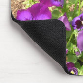 Lila Stiefmütterchen Mousepad (Ecke)