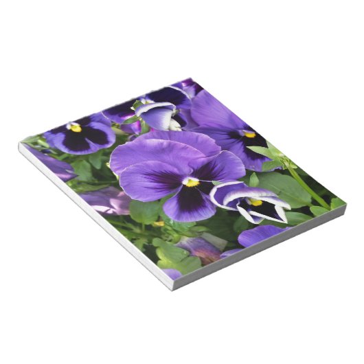 lila Stiefmütterchen Notizblock (angewinkelt)