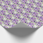 Lila Stiefmütterchen Pansy Geschenkpapier (Ecke)