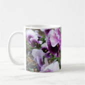 Lila Stiefmütterchen-Tasse Kaffeetasse (Links)