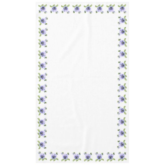 Lila Stiefmütterchen Tischdecke (Vorderseite)