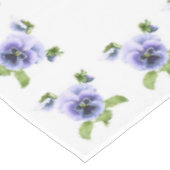 Lila Stiefmütterchen Tischdecke (Schrägansicht)