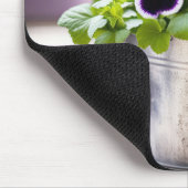Lila Stiefmütterchenstrauß Mousepad (Ecke)