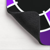 lila Stierkampf Mousepad (Ecke)