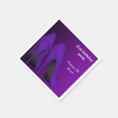 Lila Stilettos Serviette (Ecke)