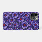 Lila stilisierte Blume Case-Mate iPhone Hülle (Rückseite (Horizontal))
