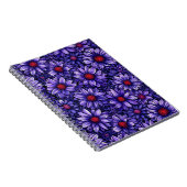Lila stilisierte Blume Notizblock (Rechte Seite)