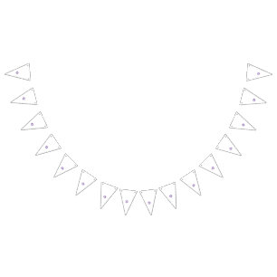 Lila, stilisiertes florales Mandala-Design auf dun Wimpelkette