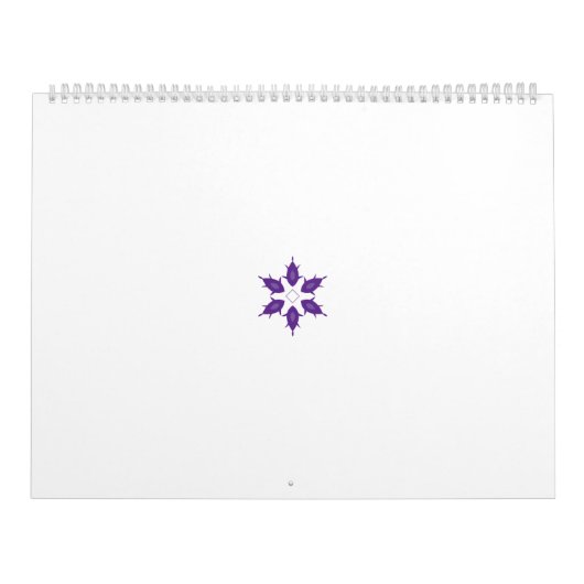 Lila, stilvolles Blumenmandala-Design auf einem du Kalender (Titelbild)