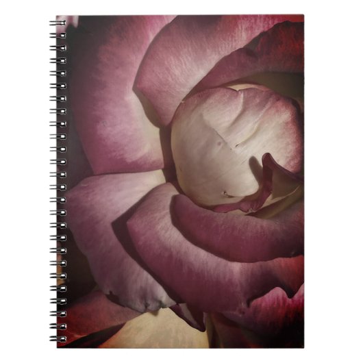 Lila-Stimmung-Blume-Notebook Notizblock (Vorderseite)