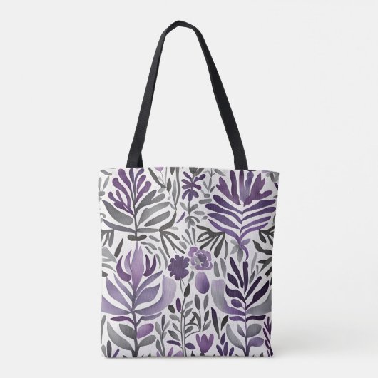 Lila Stimmung Tasche (Rückseite)