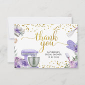 Lila Stock die Küche Dankeschön Karte (Vorderseite)