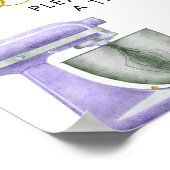 Lila Stock die Küche Liebe ist süß Poster (Ecke)