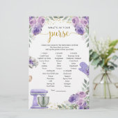 Lila Stock die Küche, was in deinem Handspiel (Stehend Vorderseite)