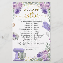 Lila Stock die Küche würde sie eher spielen