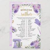 Lila Stock die Küche würde sie eher spielen (Vorne/Hinten)