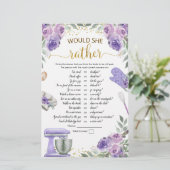 Lila Stock die Küche würde sie eher spielen (Stehend Vorderseite)