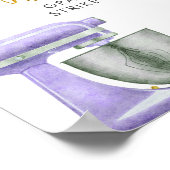 Lila Stock the Kitchen Brautparty Foto Stand Poster (Ecke)