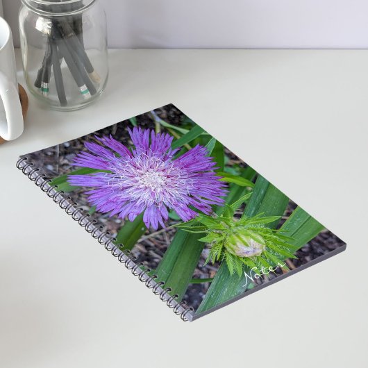 Lila Stoke's Aster Floral Notizblock