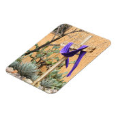 Lila Stolz über Kreuz in der Albuquerque Kirche Magnet (Linke Seite)